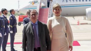 Gustavo Petro y Verónica Alcocer están separados, según confirmó el mandatario. Crédito: Presidencia de la República