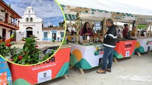 Los visitantes encontrarán artesanías, moda, marroquinería, bienestar, accesorios, gastronomía, productos para mascotas y regalos navideños hechos por talento local. Foto: Alcaldía de Medellín.