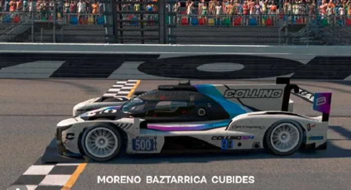 Este fue el auto virtual con el que Pedro Juan Moreno se llevó la victoria. FOTO CORTESÍA PEDRO JUAN MORENO