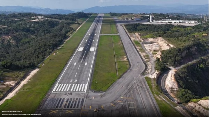 Instagram: @aerocivilcolAeropuerto Internacional Palonegro, de Bucaramanga.