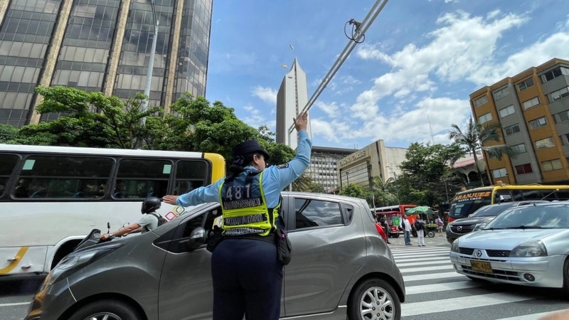 Fotografía del regreso del Pico y Placa a Medellín. Foto: cortesía.