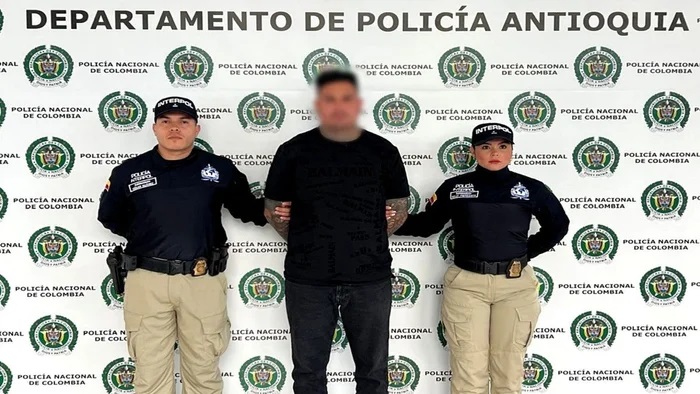 Policía de Antioquia Ciudadano mexicano capturado por la Policía de Antioquia con fines de extradición.