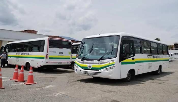 Los nuevos precios en el servicio de transporte público en el municipio de Bello se darían a conocer a partir de la segunda semana de enero. FOTO Cortesía Alcaldía de Bello.