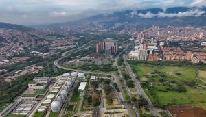 Los trabajos para descongestionar esta zona comprenden el intercambio vial de La Seca (tablero norte – sur) y el Bulevar del Norte. FOTO: Cortesía Alcaldía de Bello