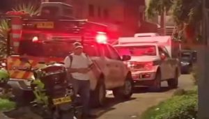 Imágenes de la emergencia en el municipio de Caldas. FOTO: imagen tomada de redes.