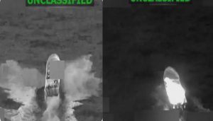 Ataque a lancha en el Pacífico 5 de febrero Foto: U.S. Southern Command