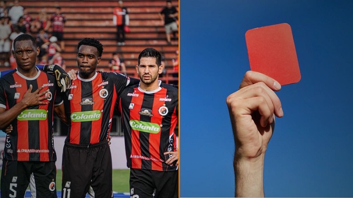 Cúcuta Deportivo, por ejemplo, ha sufrido expulsiones en cuatro partidos de los seis que ha disputado desde su regreso a la primera división. Foto: @cucutaoficial.