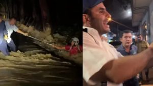 El joven fue rescatado por el gobernador y los escoltas. Suministrado.