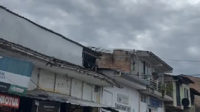 Ataque con drones en Cajibío.Suministrada.
