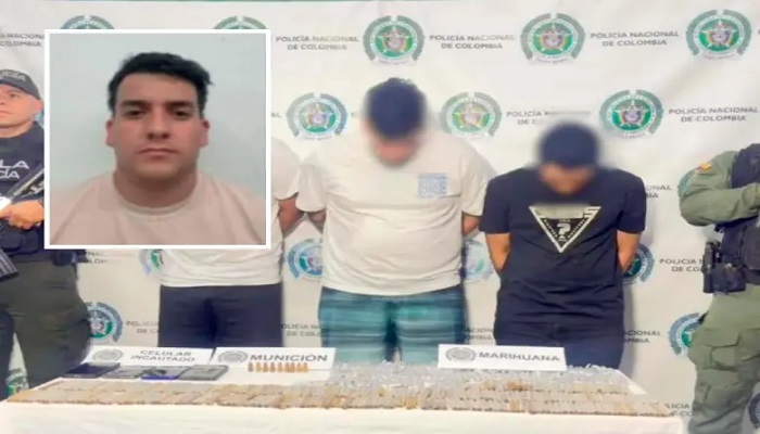 Sebastián Restrepo Berrío, alias Sebas, fue capturado después de que se ofreciera hasta $30 millones de recompensa por él. Su detención se produjo el pasado 15 de febrero. FOTO CORTESÍA POLICÍA METROPOLITANA