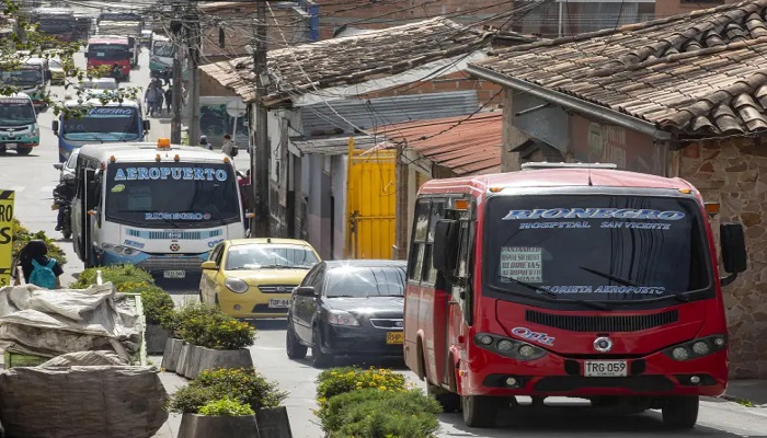 Imagen de referencia de rutas de buses de Rionegro. Foto: EL COLOMBIANO